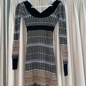 XXE long sleeve sparkly dress